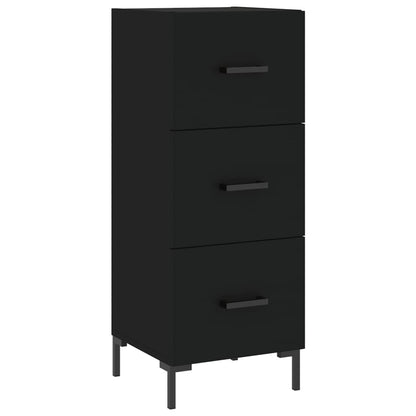 Credenza Nero 34,5x34x90 cm in Legno Multistrato - homemem39