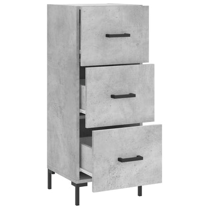 Credenza Grigio Cemento 34,5x34x90 cm in Legno Multistrato - homemem39