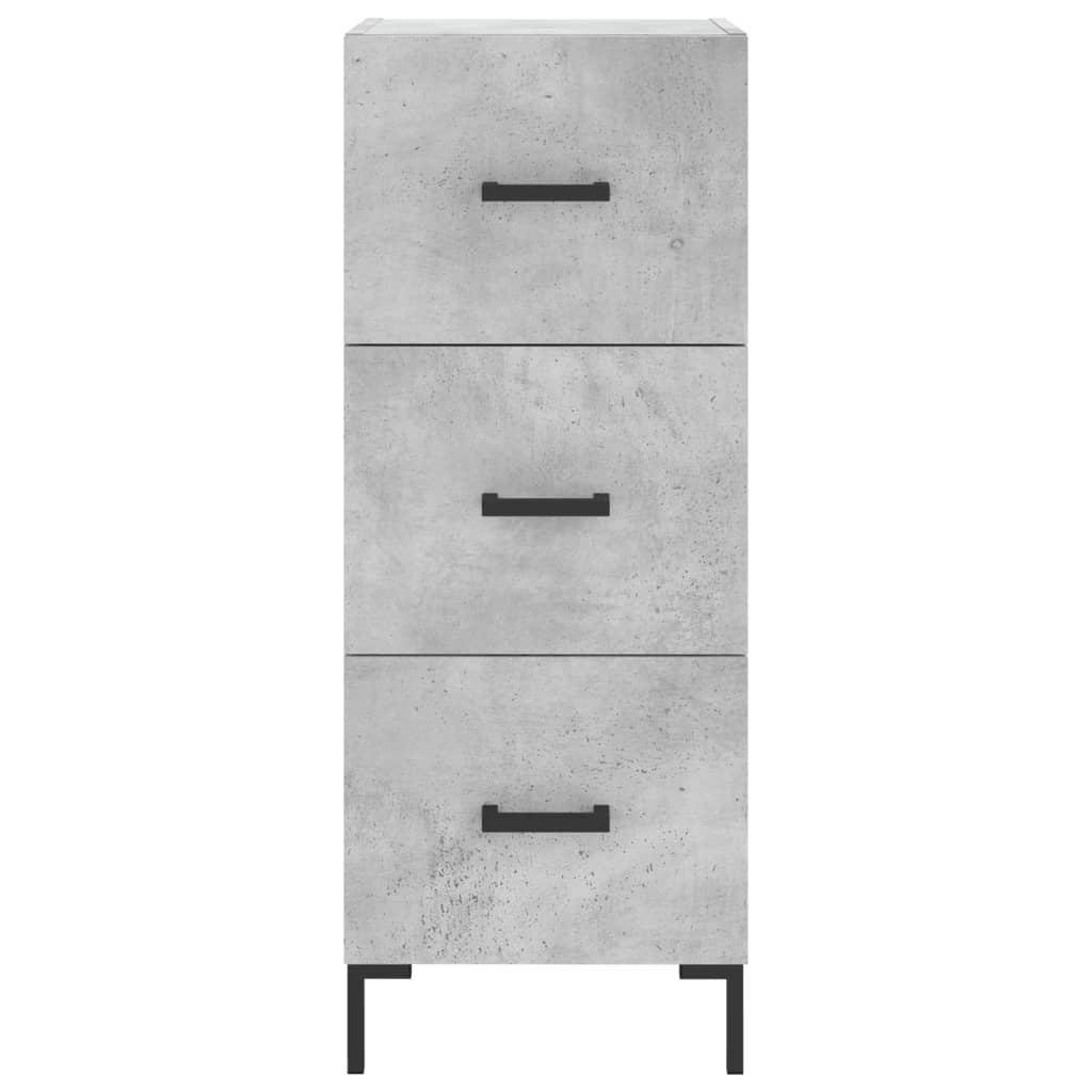 Credenza Grigio Cemento 34,5x34x90 cm in Legno Multistrato - homemem39