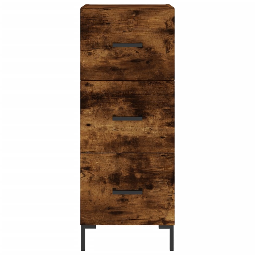 Credenza Rovere Fumo 34,5x34x90 cm in Legno Multistrato - homemem39