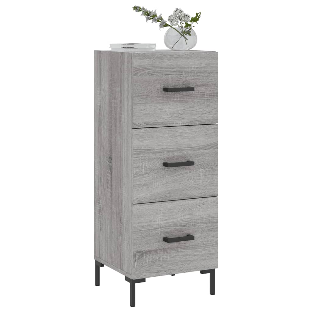 Credenza Grigio Sonoma 34,5x34x90 cm in Legno Multistrato - homemem39