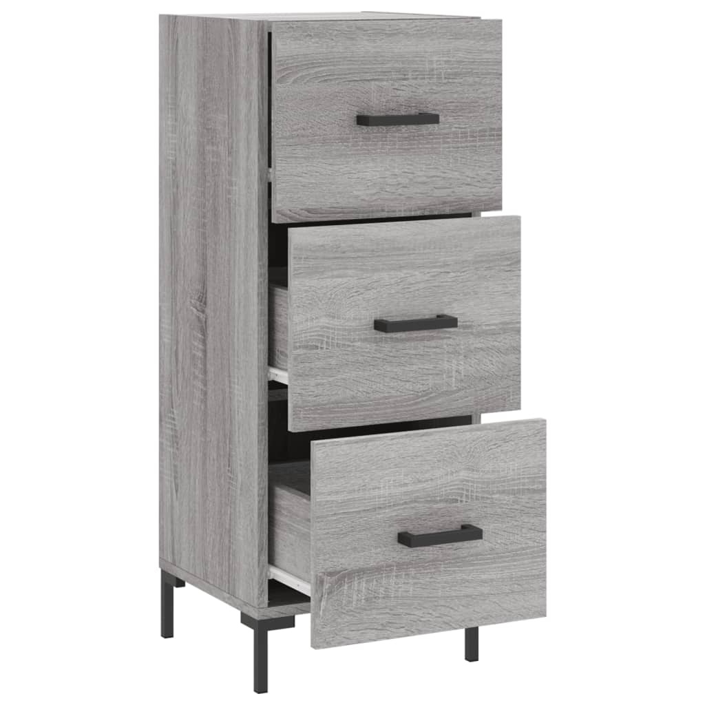 Credenza Grigio Sonoma 34,5x34x90 cm in Legno Multistrato - homemem39