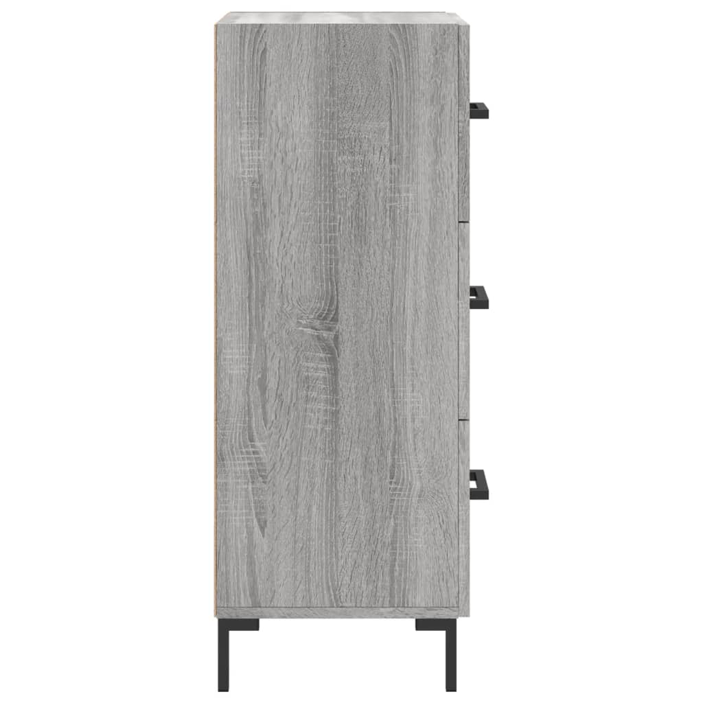 Credenza Grigio Sonoma 34,5x34x90 cm in Legno Multistrato - homemem39