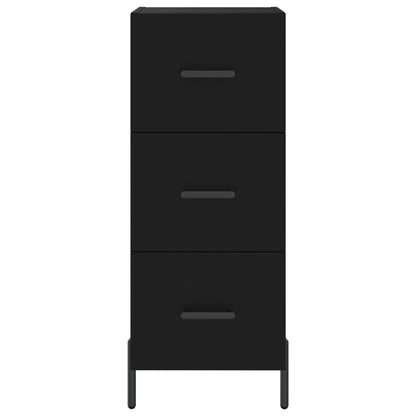 Credenza Nero 34,5x34x90 cm in Legno Multistrato - homemem39