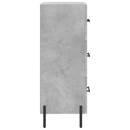 Credenza Grigio Cemento 34,5x34x90 cm in Legno Multistrato - homemem39