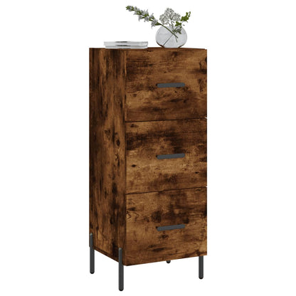 Credenza Rovere Fumo 34,5x34x90 cm in Legno Multistrato - homemem39