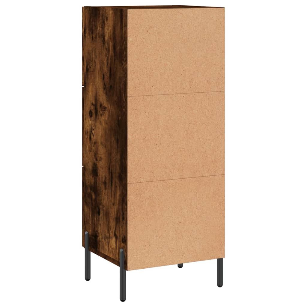 Credenza Rovere Fumo 34,5x34x90 cm in Legno Multistrato - homemem39