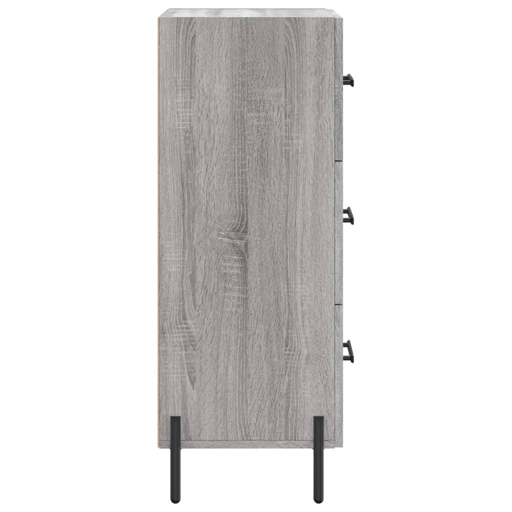 Credenza Grigio Sonoma 34,5x34x90 cm in Legno Multistrato - homemem39