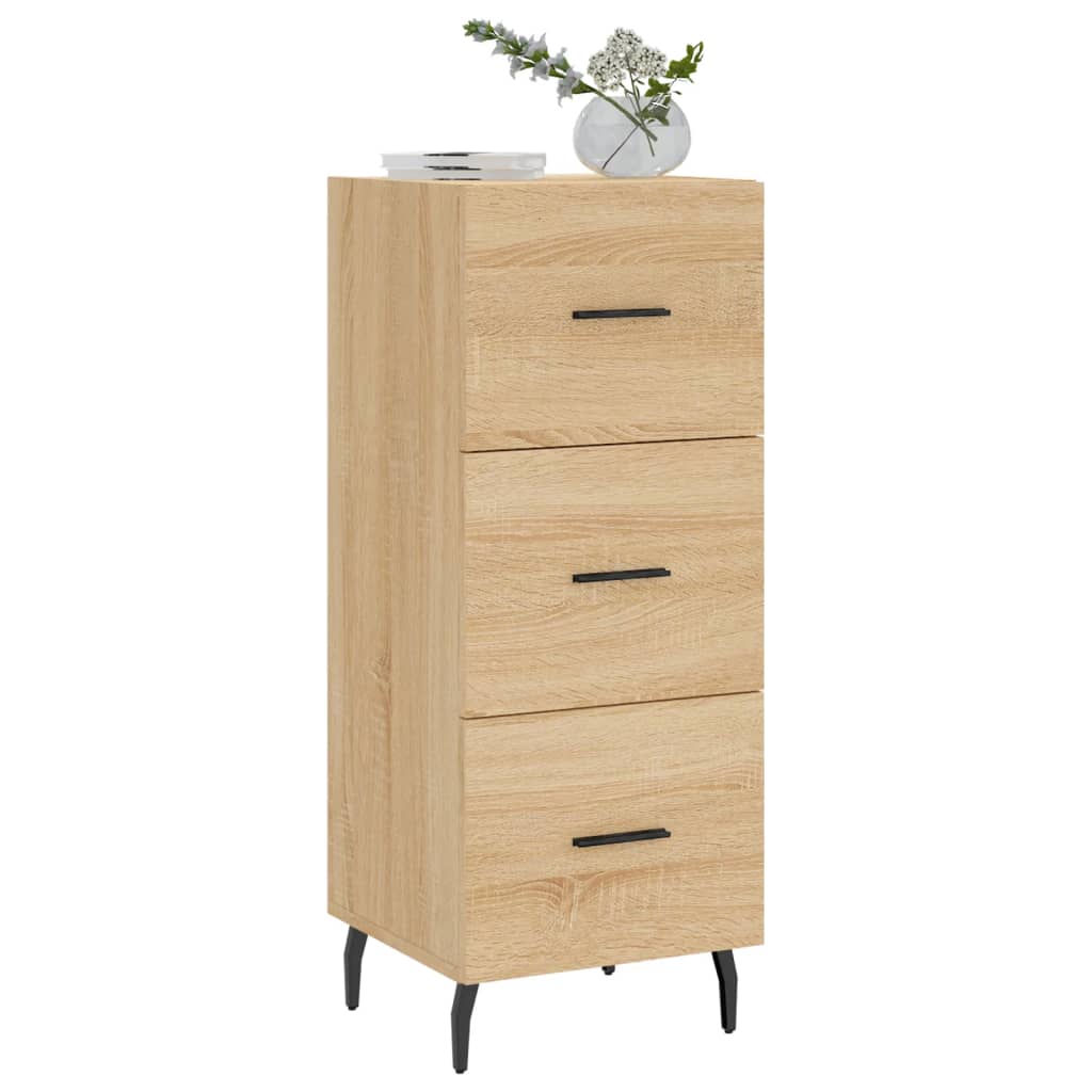 Credenza Rovere Sonoma 34,5x34x90 cm in Legno Multistrato - homemem39