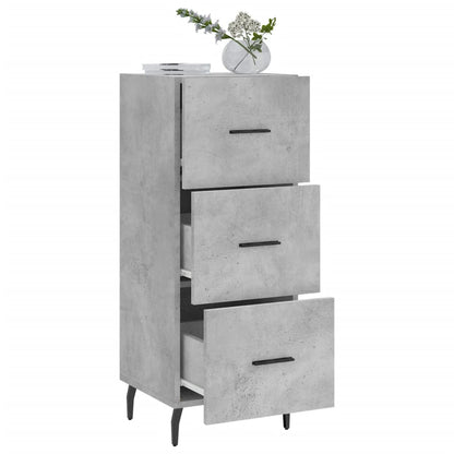 Credenza Grigio Cemento 34,5x34x90 cm in Legno Multistrato - homemem39