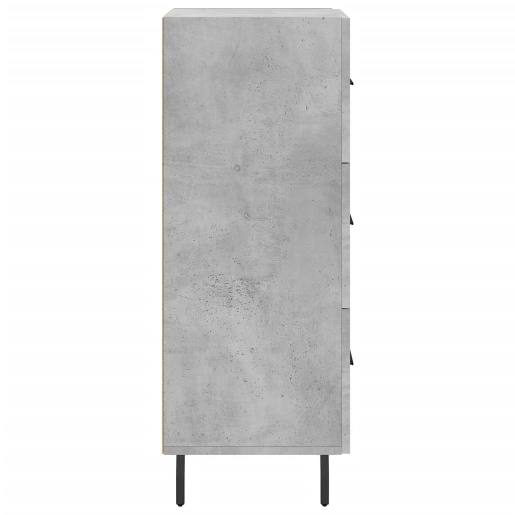 Credenza Grigio Cemento 34,5x34x90 cm in Legno Multistrato - homemem39