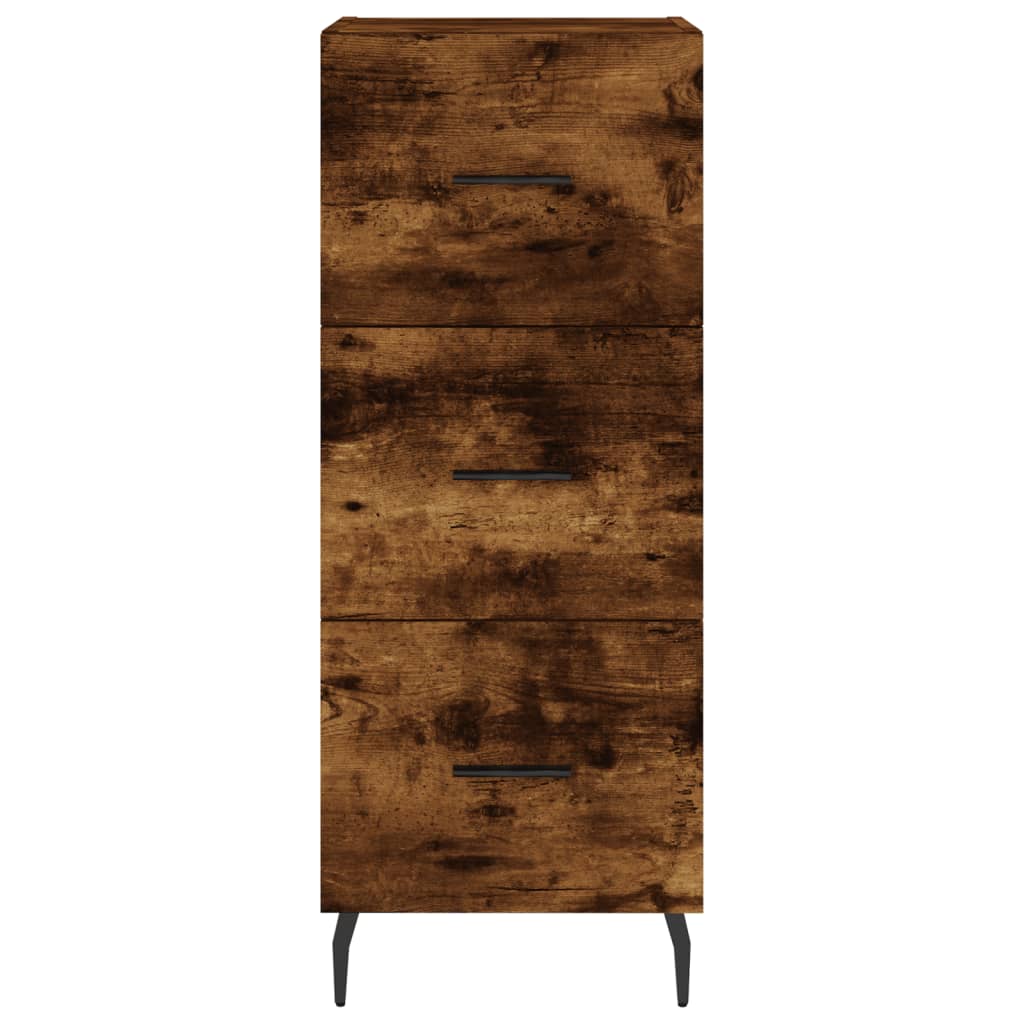 Credenza Rovere Fumo 34,5x34x90 cm in Legno Multistrato - homemem39