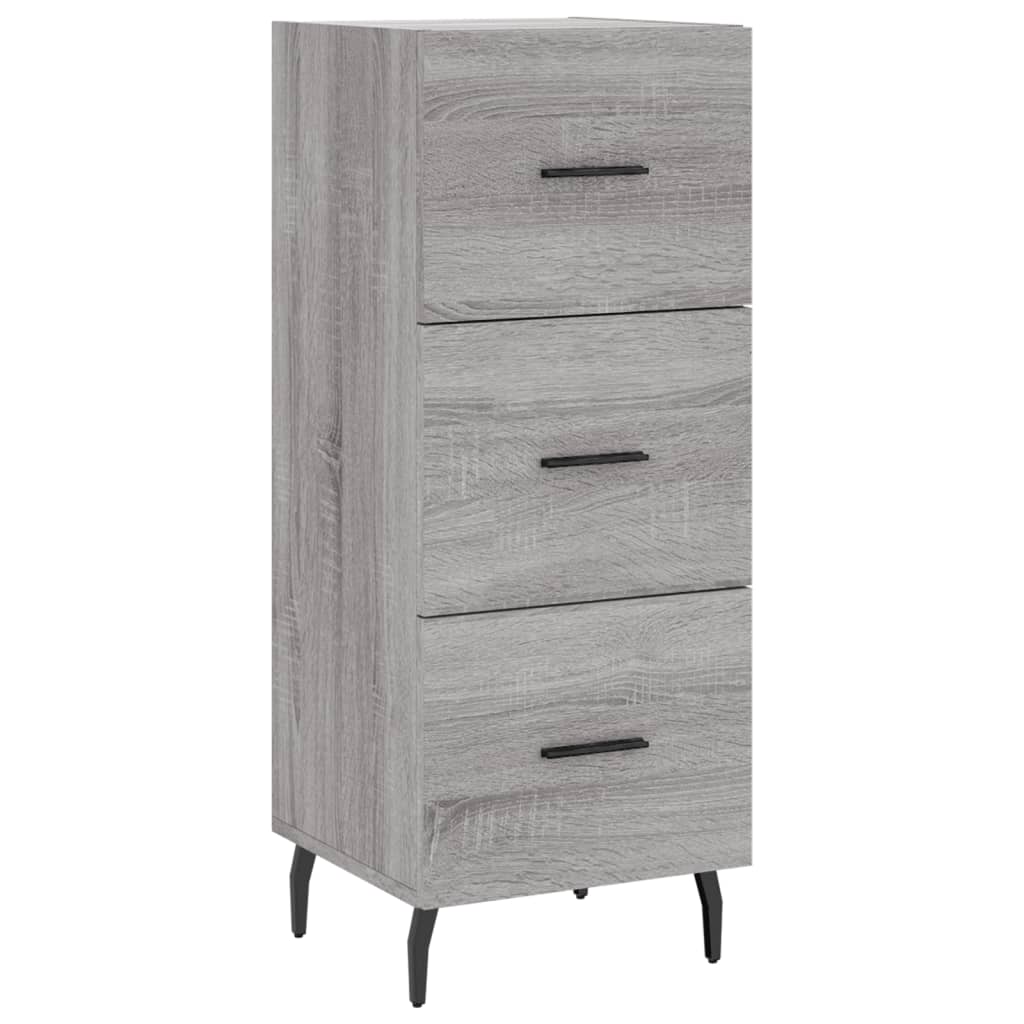 Credenza Grigio Sonoma 34,5x34x90 cm in Legno Multistrato - homemem39