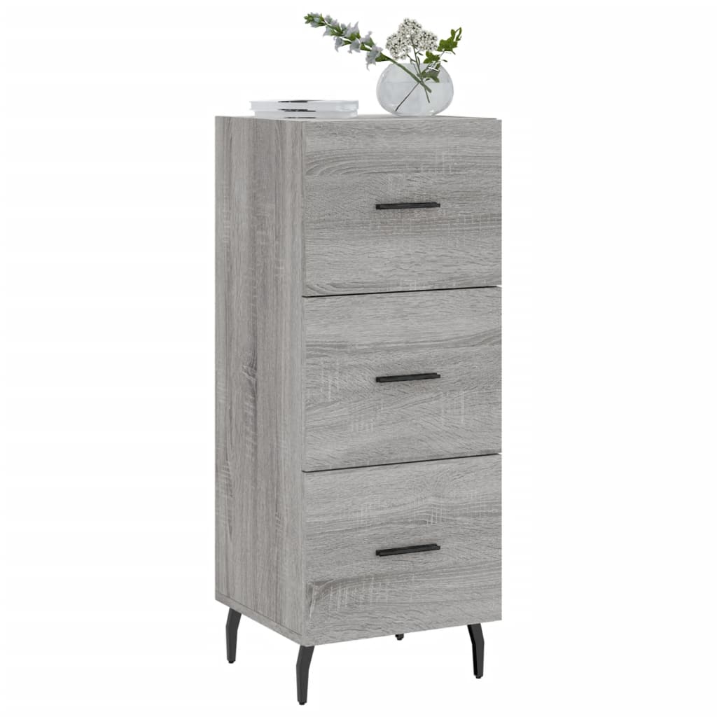 Credenza Grigio Sonoma 34,5x34x90 cm in Legno Multistrato - homemem39