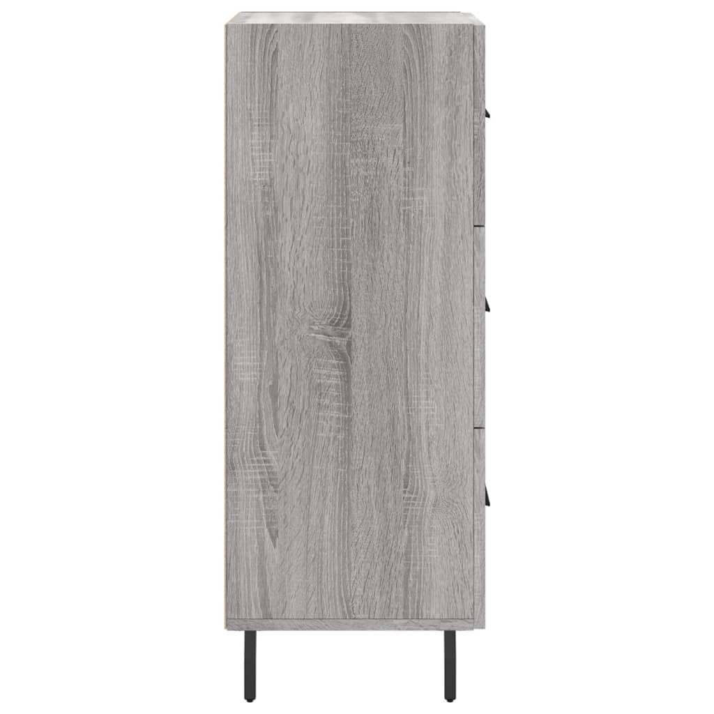 Credenza Grigio Sonoma 34,5x34x90 cm in Legno Multistrato - homemem39