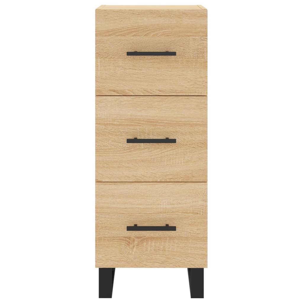 Credenza Rovere Sonoma 34,5x34x90 cm in Legno Multistrato - homemem39