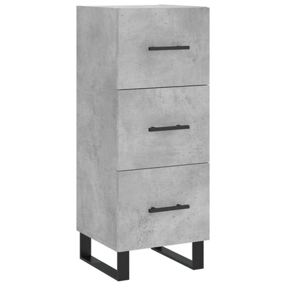 Credenza Grigio Cemento 34,5x34x90 cm in Legno Multistrato - homemem39