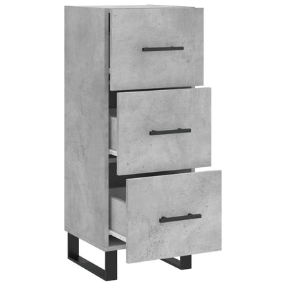 Credenza Grigio Cemento 34,5x34x90 cm in Legno Multistrato - homemem39