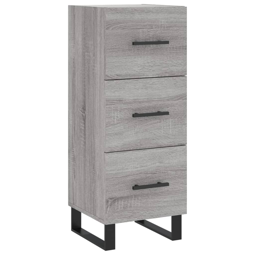 Credenza Grigio Sonoma 34,5x34x90 cm in Legno Multistrato - homemem39