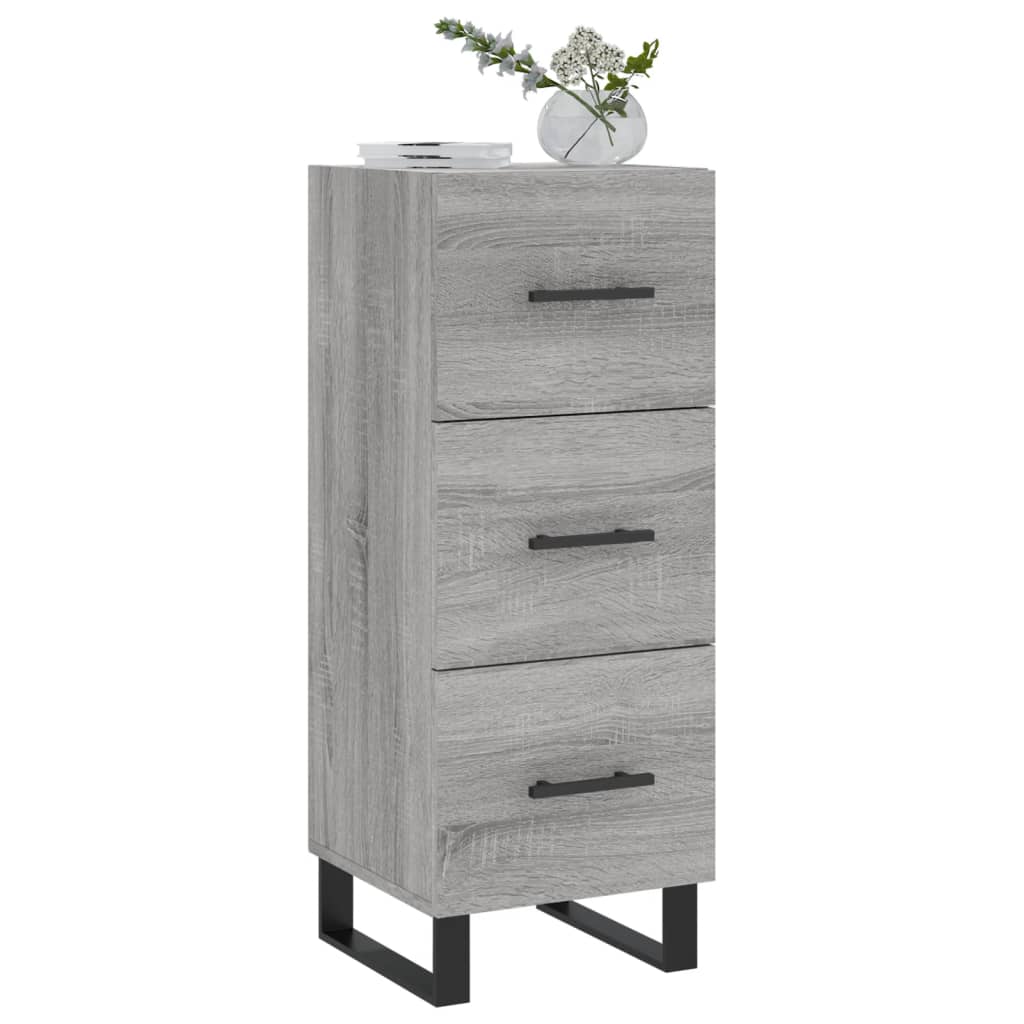 Credenza Grigio Sonoma 34,5x34x90 cm in Legno Multistrato - homemem39