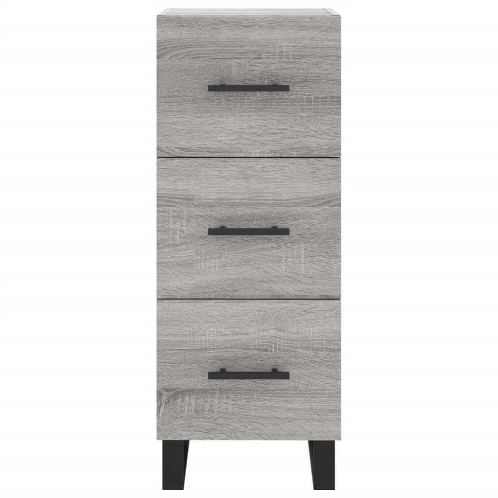 Credenza Grigio Sonoma 34,5x34x90 cm in Legno Multistrato - homemem39