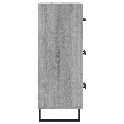 Credenza Grigio Sonoma 34,5x34x90 cm in Legno Multistrato - homemem39