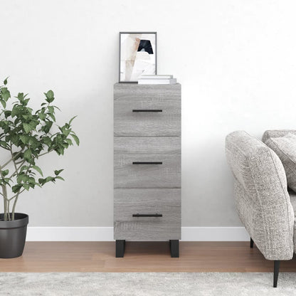 Credenza Grigio Sonoma 34,5x34x90 cm in Legno Multistrato - homemem39