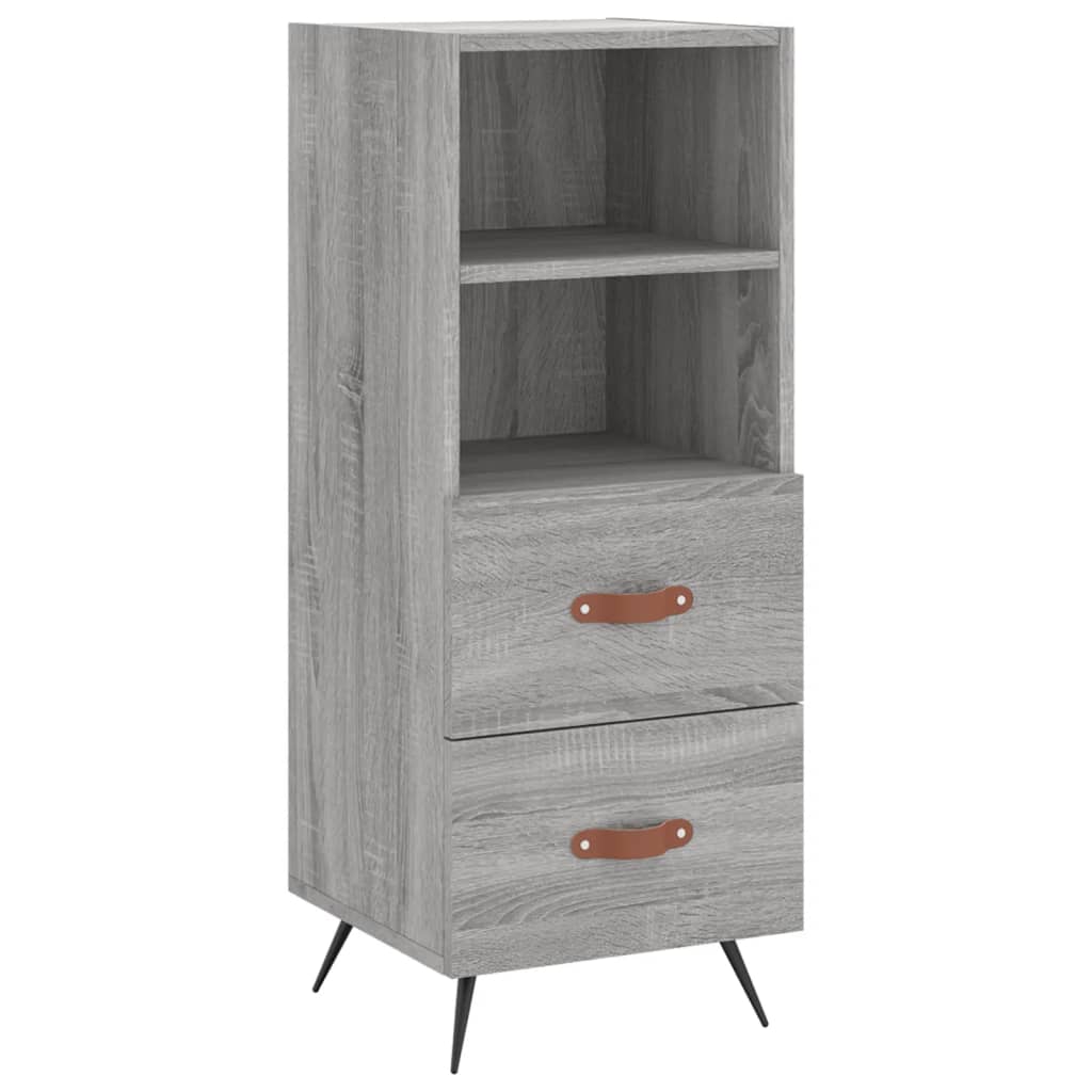 Credenza Grigio Sonoma 34,5x34x90 cm in Legno Multistrato - homemem39