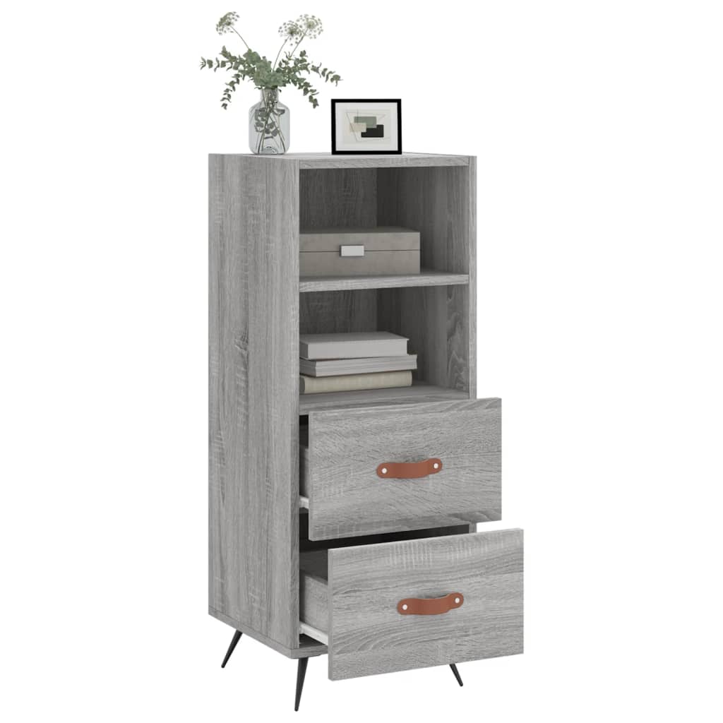 Credenza Grigio Sonoma 34,5x34x90 cm in Legno Multistrato - homemem39