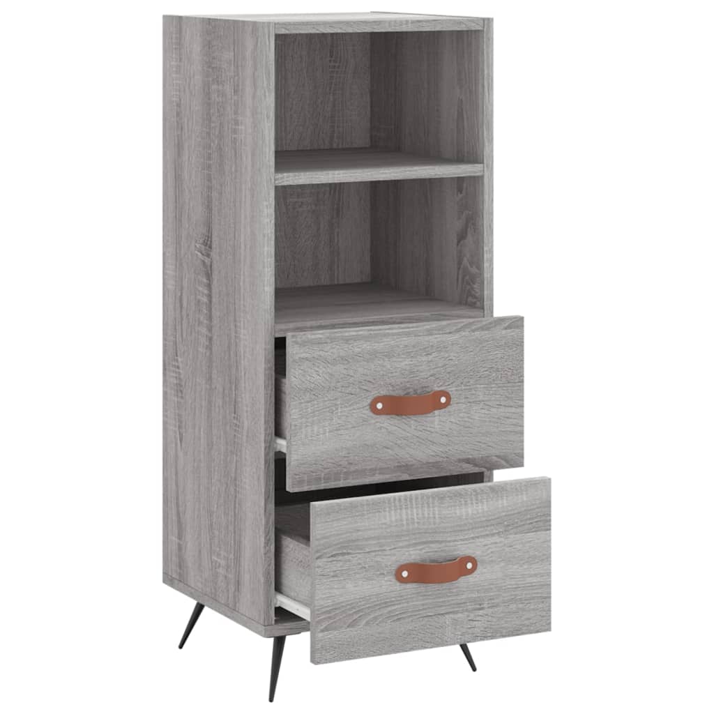 Credenza Grigio Sonoma 34,5x34x90 cm in Legno Multistrato - homemem39