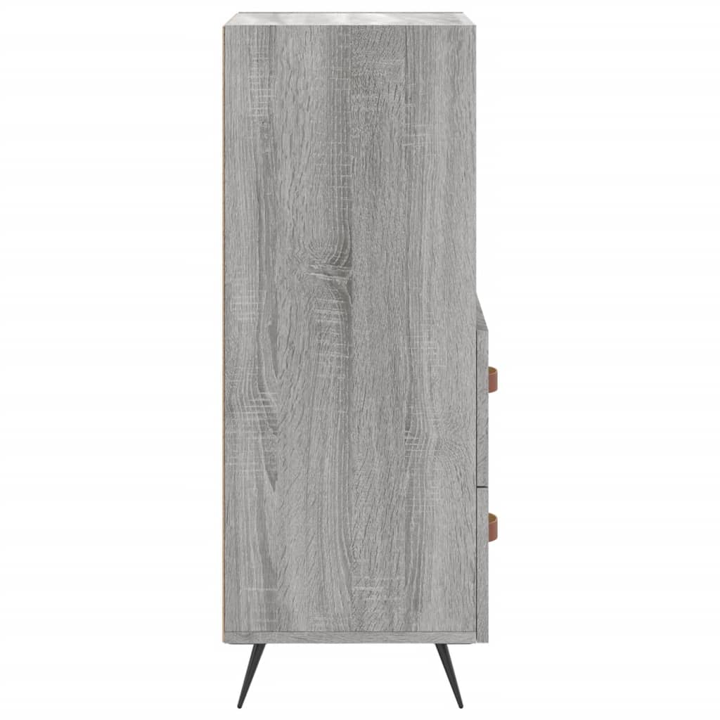 Credenza Grigio Sonoma 34,5x34x90 cm in Legno Multistrato - homemem39