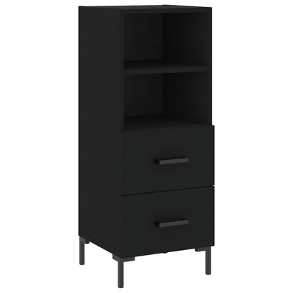 Credenza Nero 34,5x34x90 cm in Legno Multistrato - homemem39