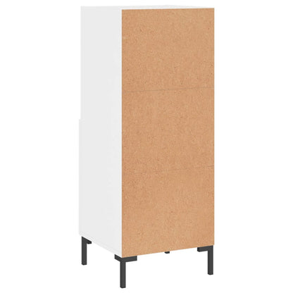 Credenza Bianco Lucido 34,5x34x90 cm in Legno Multistrato - homemem39