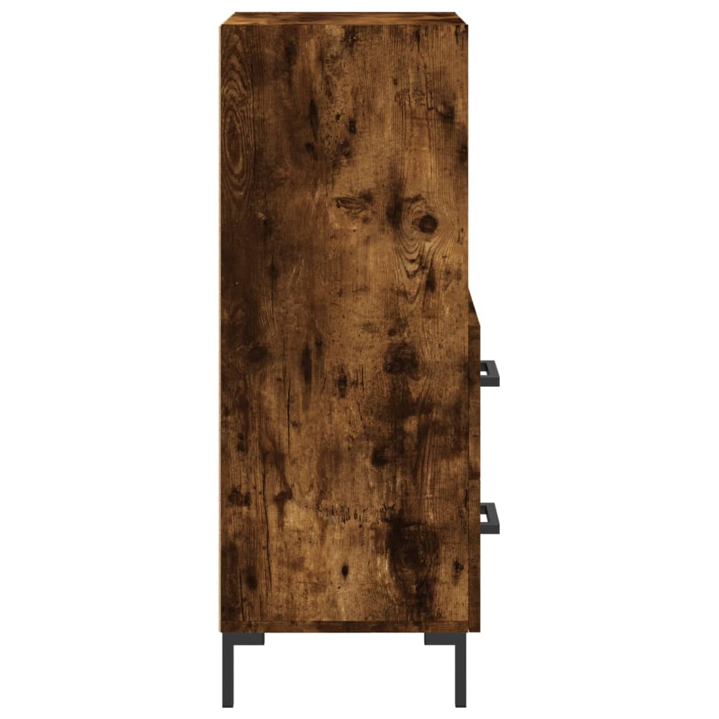 Credenza Rovere Fumo 34,5x34x90 cm in Legno Multistrato - homemem39