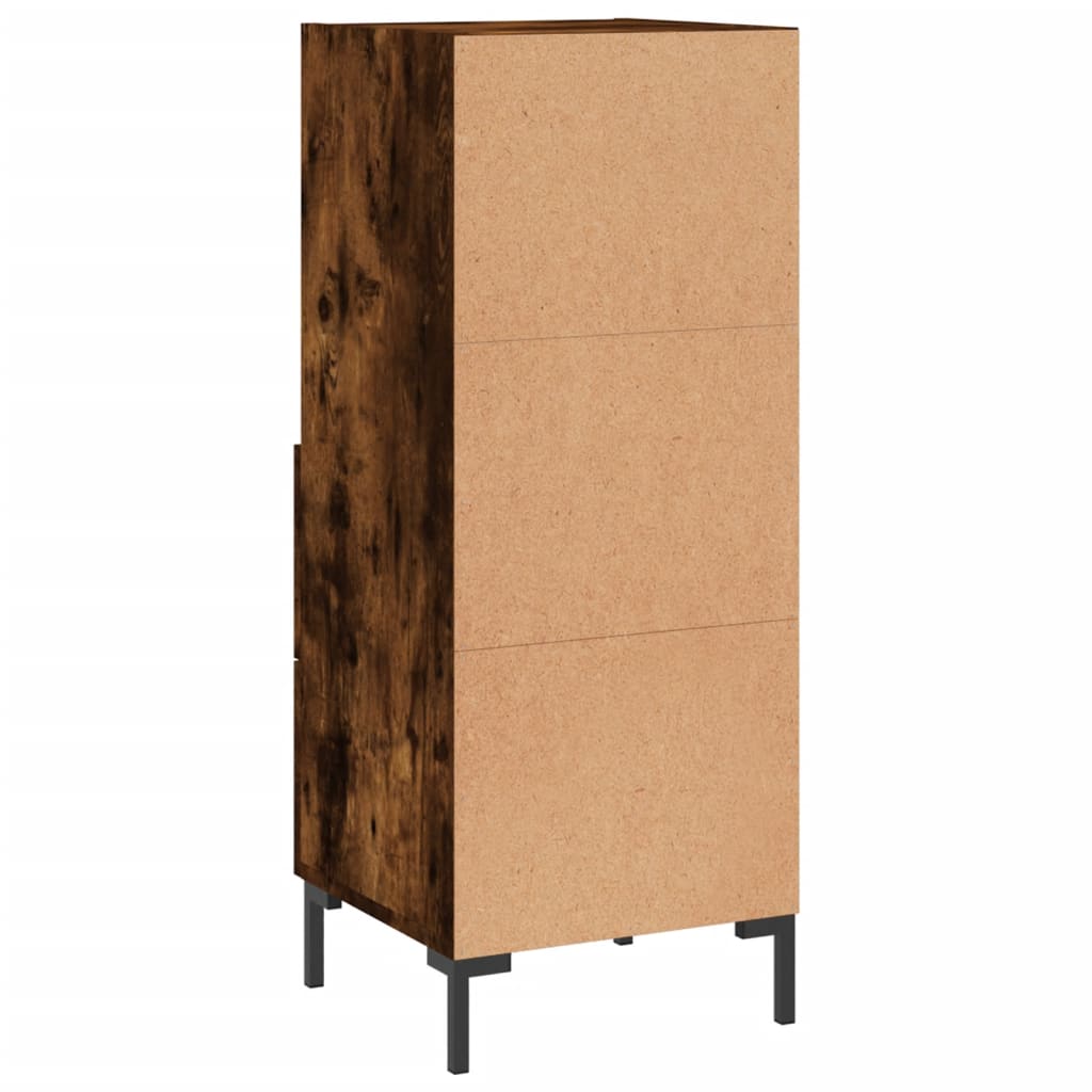 Credenza Rovere Fumo 34,5x34x90 cm in Legno Multistrato - homemem39