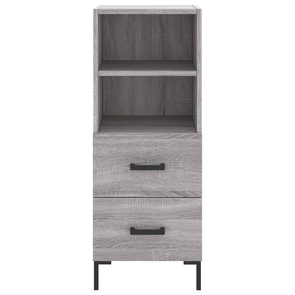 Credenza Grigio Sonoma 34,5x34x90 cm in Legno Multistrato - homemem39