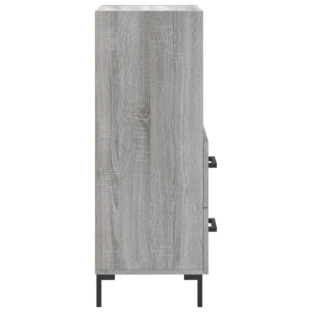 Credenza Grigio Sonoma 34,5x34x90 cm in Legno Multistrato - homemem39