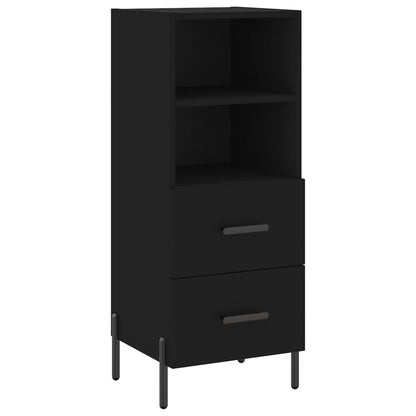 Credenza Nero 34,5x34x90 cm in Legno Multistrato - homemem39