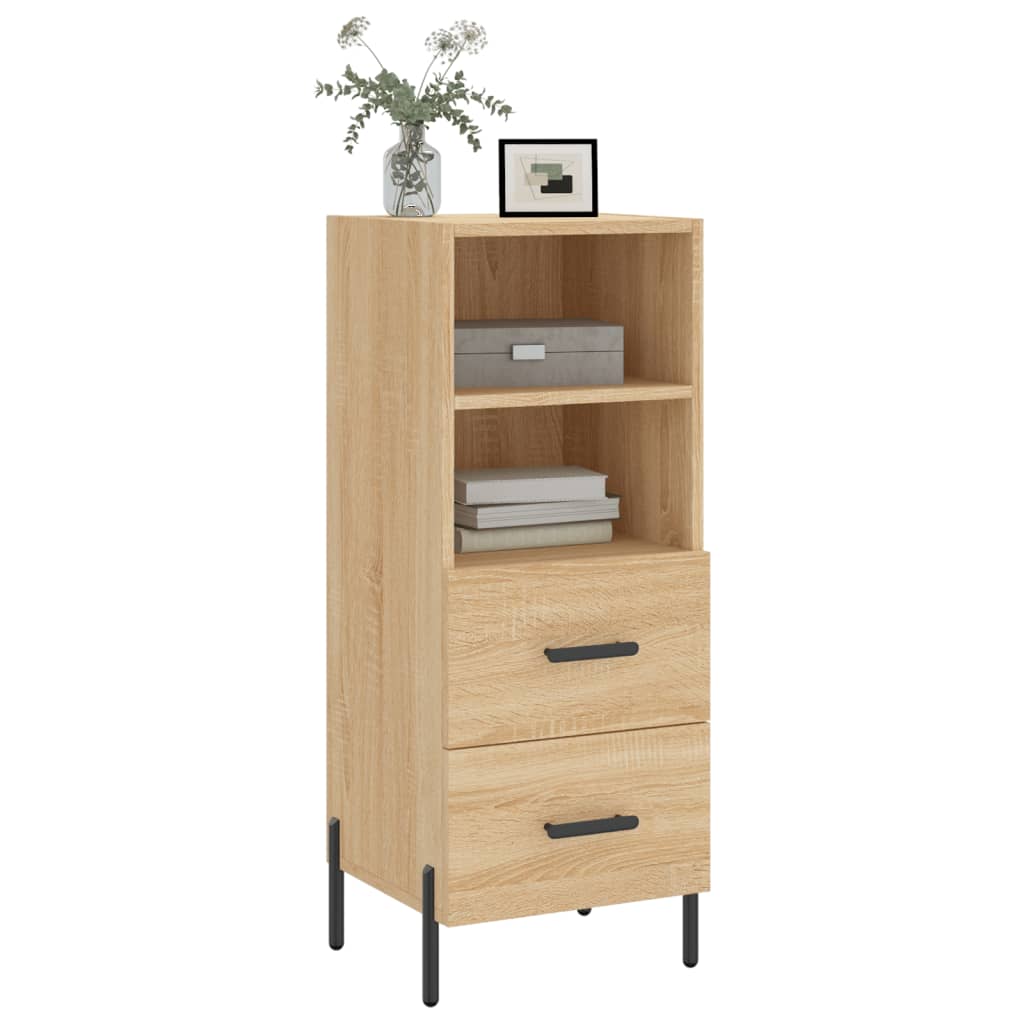 Credenza Rovere Sonoma 34,5x34x90 cm in Legno Multistrato - homemem39