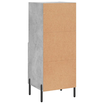 Credenza Grigio Cemento 34,5x34x90 cm in Legno Multistrato - homemem39