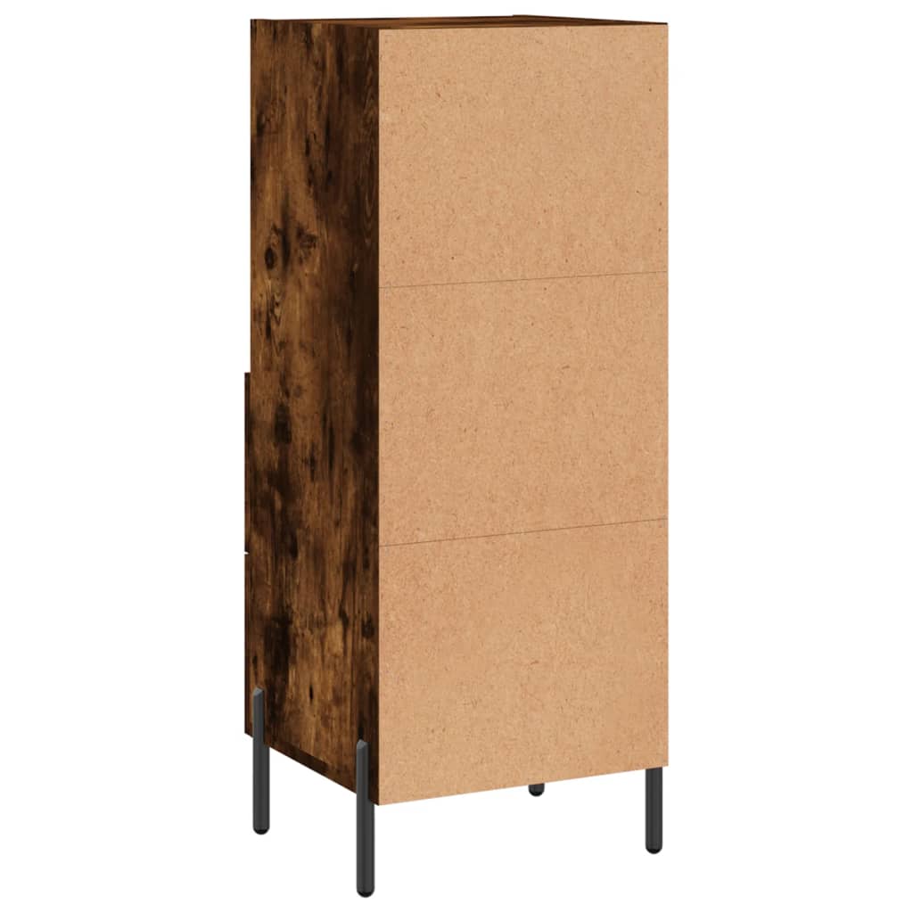 Credenza Rovere Fumo 34,5x34x90 cm in Legno Multistrato - homemem39