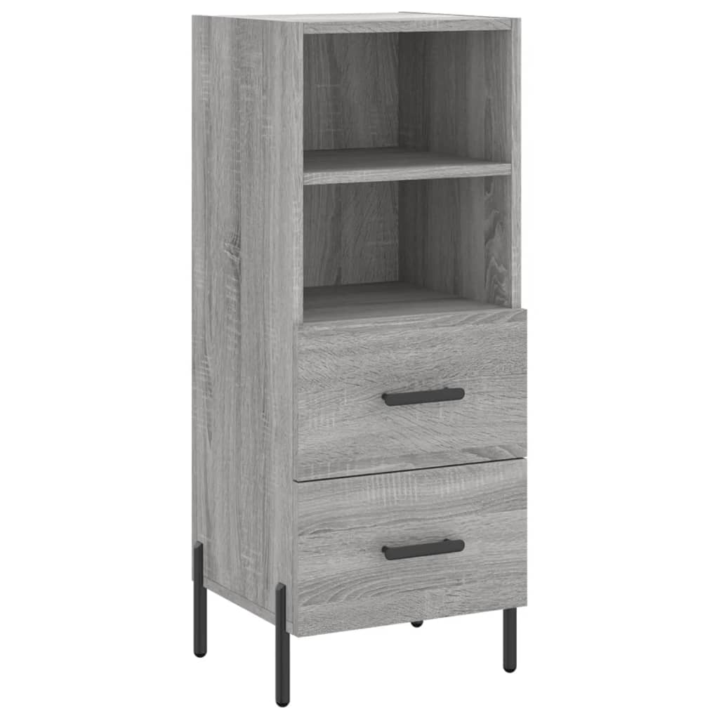 Credenza Grigio Sonoma 34,5x34x90 cm in Legno Multistrato - homemem39