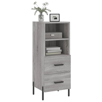 Credenza Grigio Sonoma 34,5x34x90 cm in Legno Multistrato - homemem39