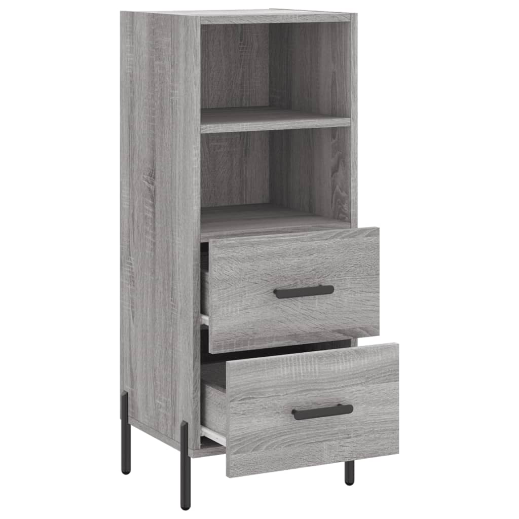 Credenza Grigio Sonoma 34,5x34x90 cm in Legno Multistrato - homemem39