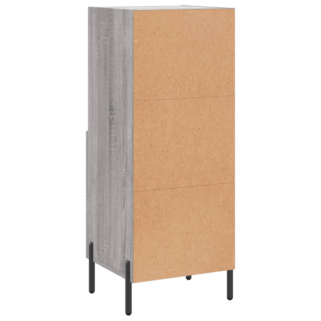 Credenza Grigio Sonoma 34,5x34x90 cm in Legno Multistrato - homemem39