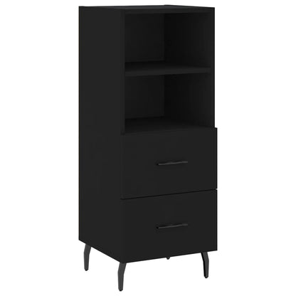 Credenza Nero 34,5x34x90 cm in Legno Multistrato - homemem39