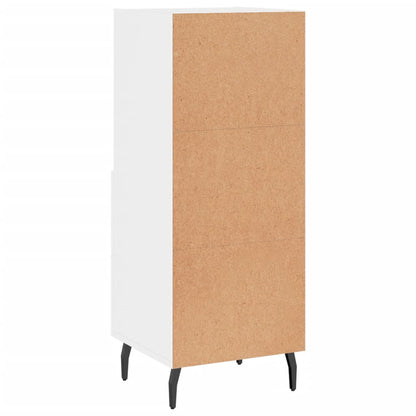 Credenza Bianco Lucido 34,5x34x90 cm in Legno Multistrato - homemem39