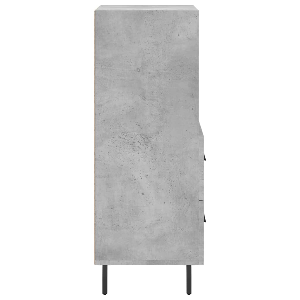 Credenza Grigio Cemento 34,5x34x90 cm in Legno Multistrato - homemem39