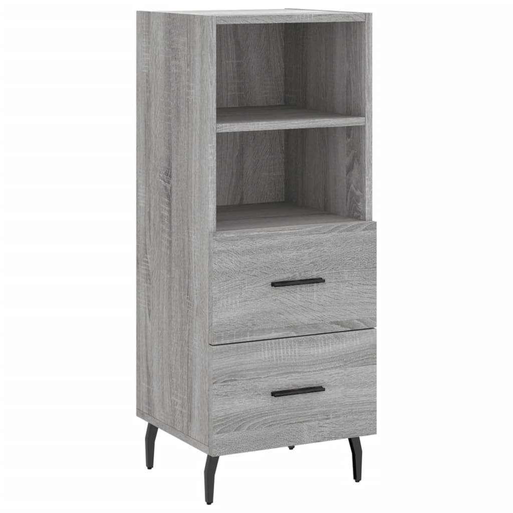 Credenza Grigio Sonoma 34,5x34x90 cm in Legno Multistrato - homemem39