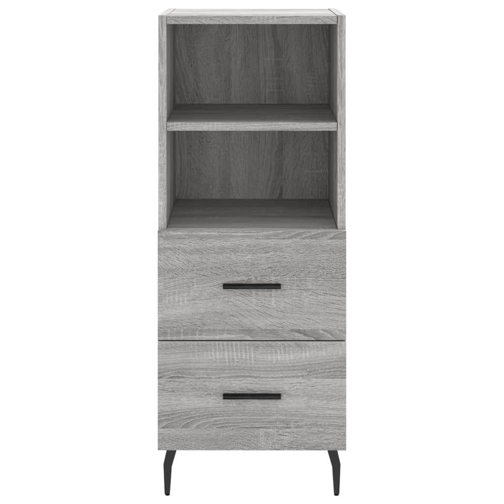 Credenza Grigio Sonoma 34,5x34x90 cm in Legno Multistrato - homemem39